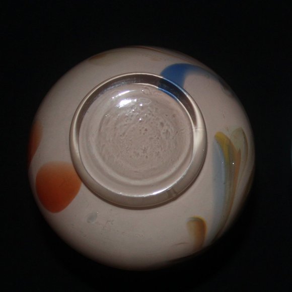 Pair of Art Glass Vases | Murano Inspired MCM Vintage Vases - Picture 9 of 11